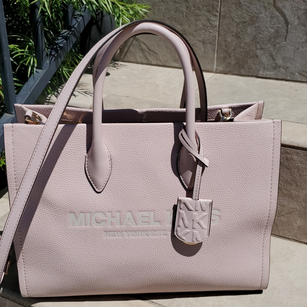 NWT Michael Kors Mirella Tote Baby Pink - Picture 9 of 14